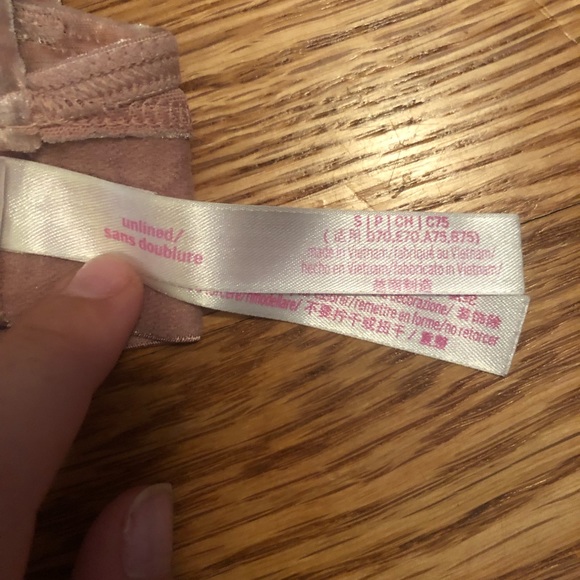 PINK Victoria’s Secret Velvet Bralette - Picture 3 of 4